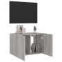 Wandmontierter TV-Schrank mit LED-Leuchten, Sonoma-Grau, 60 x 35 x 41 cm von , TV-Möbel - Ref: Foro24-837312, Preis: 51,20 €,...