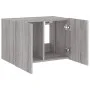 Wandmontierter TV-Schrank mit LED-Leuchten, Sonoma-Grau, 60 x 35 x 41 cm von , TV-Möbel - Ref: Foro24-837312, Preis: 51,20 €,...