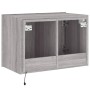 Wandmontierter TV-Schrank mit LED-Leuchten, Sonoma-Grau, 60 x 35 x 41 cm von , TV-Möbel - Ref: Foro24-837312, Preis: 51,84 €,...