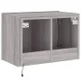 Wandmontierter TV-Schrank mit LED-Leuchten, Sonoma-Grau, 60 x 35 x 41 cm von , TV-Möbel - Ref: Foro24-837312, Preis: 51,20 €,...