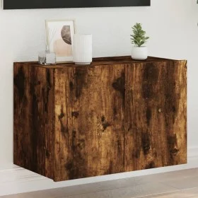 Mueble de TV de pared con luces LED roble ahumado 60x35x41 cm de , Muebles TV - Ref: Foro24-837310, Precio: 49,63 €, Descuent...