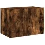 Mueble de TV de pared con luces LED roble ahumado 60x35x41 cm de , Muebles TV - Ref: Foro24-837310, Precio: 49,63 €, Descuent...