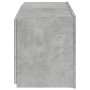 Wandmontierter TV-Schrank mit LED-Leuchten betongrau 80x35x41 cm von , TV-Möbel - Ref: Foro24-837319, Preis: 57,61 €, Rabatt: %