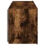 Wall-mounted TV cabinet with LED lights smoked oak 100x35x41 cm by , TV Furniture - Ref: Foro24-837327, Price: 66,70 €, Disco...