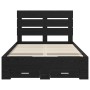 Estructura de cama con cajón Roble Negro 120 x 200 cm en Conjuntos de muebles | Comprar online en Foro24