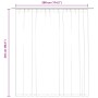 Cortina opaca con ganchos beige 290x245 cm