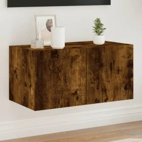 Wand-TV-Möbel mit LED-Lichtern in geräucherter Eiche 60x35x31 cm von , TV-Möbel - Ref: Foro24-837275, Preis: 44,48 €, Rabatt: %