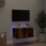 Wand-TV-Möbel mit LED-Lichtern in geräucherter Eiche 60x35x31 cm von , TV-Möbel - Ref: Foro24-837275, Preis: 45,05 €, Rabatt: %