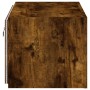 Mueble de TV de pared con luces LED roble ahumado 60x35x31 cm de , Muebles TV - Ref: Foro24-837275, Precio: 45,00 €, Descuent...