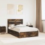 Estructura de cama con cajón Roble ahumado 120 x 200 cm en Conjuntos de muebles | Comprar online en Foro24