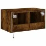 Wand-TV-Möbel mit LED-Lichtern in geräucherter Eiche 60x35x31 cm von , TV-Möbel - Ref: Foro24-837275, Preis: 44,48 €, Rabatt: %