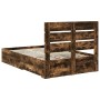 Estructura de cama con cajón Roble ahumado 120 x 200 cm en Conjuntos de muebles | Comprar online en Foro24