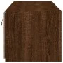 Muebles de TV de pared luces LED 2 uds marrón roble 60x35x31 cm de , Muebles TV - Ref: Foro24-837280, Precio: 85,29 €, Descue...