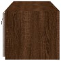 Wand-TV-Möbel mit LED-Lichtern, 2 Stück, braune Eiche, 60x35x31 cm. von , TV-Möbel - Ref: Foro24-837280, Preis: 86,38 €, Raba...