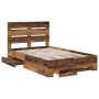 Estructura de cama con cajón Madera vieja 120 x 200 cm en Conjuntos de muebles | Comprar online en Foro24