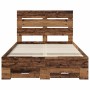 Estructura de cama con cajón Madera vieja 120 x 200 cm en Conjuntos de muebles | Comprar online en Foro24