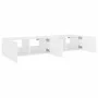Muebles de TV de pared con luces LED 2 uds blanco 80x35x31 cm de , Muebles TV - Ref: Foro24-837282, Precio: 116,00 €, Descuen...