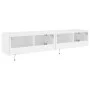 Wand-TV-Möbel mit LED-Lichtern, 2 Stück, weiß, 80x35x31 cm. von , TV-Möbel - Ref: Foro24-837282, Preis: 116,00 €, Rabatt: %
