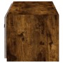 Mueble de TV de pared con luces LED roble ahumado 80x35x31 cm de , Muebles TV - Ref: Foro24-837289, Precio: 40,61 €, Descuent...