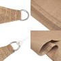 Toldo de vela gris taupe HDPE 160 g/m² 4,5x4,5x4,5 m