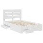 Estructura de cama con cajón 120 x 190 cm Madera de ingeniería en Conjuntos de muebles | Comprar online en Foro24