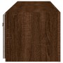 Wand-TV-Möbel mit LED-Lichtern, 2 Stück, braune Eiche, 80x35x31 cm. von , TV-Möbel - Ref: Foro24-837294, Preis: 120,03 €, Rab...