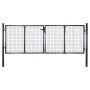 Puerta de malla de jardín acero galvanizado gris 289x75 cm de vidaXL, Puertas de jardín - Ref: Foro24-143362, Precio: 292,11 ...
