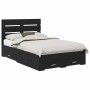 Estructura de cama con cajón Roble Negro 120 x 190 cm en Conjuntos de muebles | Comprar online en Foro24