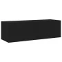 Mueble de TV de pared con luces LED negro 100x35x31 cm de , Muebles TV - Ref: Foro24-837296, Precio: 85,31 €, Descuento: %