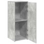 Armario de madera de ingeniería gris hormigón 40x45x103,5 cm en Taquillas y armarios de almacenamiento | Comprar online en Foro2