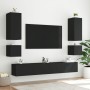 Schwarzer TV-Wandschrank mit LED-Lichtern, 100x35x31 cm. von , TV-Möbel - Ref: Foro24-837296, Preis: 85,31 €, Rabatt: %