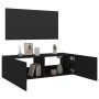 Schwarzer TV-Wandschrank mit LED-Lichtern, 100x35x31 cm. von , TV-Möbel - Ref: Foro24-837296, Preis: 85,31 €, Rabatt: %