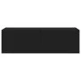 Mueble de TV de pared con luces LED negro 100x35x31 cm de , Muebles TV - Ref: Foro24-837296, Precio: 85,31 €, Descuento: %