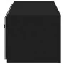 Mueble de TV de pared con luces LED negro 100x35x31 cm de , Muebles TV - Ref: Foro24-837296, Precio: 85,31 €, Descuento: %