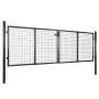 Gartengittertor aus grau verzinktem Stahl, 289 x 75 cm von vidaXL, Gartentore - Ref: Foro24-143362, Preis: 273,44 €, Rabatt: %