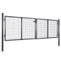 Puerta de malla de jardín acero galvanizado gris 289x75 cm de vidaXL, Puertas de jardín - Ref: Foro24-143362, Precio: 292,11 ...