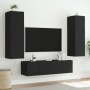Wand-TV-Möbel mit LED-Lichtern, 2 Stück, schwarz, 60x35x41 cm. von , TV-Möbel - Ref: Foro24-837305, Preis: 95,23 €, Rabatt: %