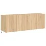 Wand-TV-Möbel mit LED-Lichtern, 2 Stück, Sonoma-Eiche, 60x35x41 cm. von , TV-Möbel - Ref: Foro24-837307, Preis: 88,49 €, Raba...