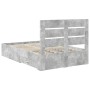 Estructura de cama con cajón Gris Concreto 120 x 190 cm en Conjuntos de muebles | Comprar online en Foro24