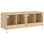 Wand-TV-Möbel mit LED-Lichtern, 2 Stück, Sonoma-Eiche, 60x35x41 cm. von , TV-Möbel - Ref: Foro24-837307, Preis: 88,49 €, Raba...