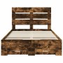 Estructura de cama con cajón Roble ahumado 120 x 190 cm en Conjuntos de muebles | Comprar online en Foro24