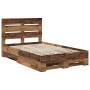 Estructura de cama con cajón Madera vieja 120 x 190 cm en Conjuntos de muebles | Comprar online en Foro24