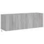 Wand-TV-Möbel mit LED-Lichtern, 2 Stück, in Sonoma-Grau, 60x35x41 cm. von , TV-Möbel - Ref: Foro24-837313, Preis: 92,63 €, Ra...