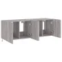 Wand-TV-Möbel mit LED-Lichtern, 2 Stück, in Sonoma-Grau, 60x35x41 cm. von , TV-Möbel - Ref: Foro24-837313, Preis: 91,50 €, Ra...