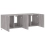 Wand-TV-Möbel mit LED-Lichtern, 2 Stück, in Sonoma-Grau, 60x35x41 cm. von , TV-Möbel - Ref: Foro24-837313, Preis: 92,63 €, Ra...
