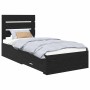 Estructura de cama con cajón Roble Negro 100 x 200 cm en Conjuntos de muebles | Comprar online en Foro24
