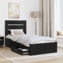 Estructura de cama con cajón Roble Negro 100 x 200 cm en Conjuntos de muebles | Comprar online en Foro24