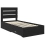 Estructura de cama con cajón Roble Negro 100 x 200 cm en Conjuntos de muebles | Comprar online en Foro24