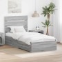 Estructura de cama con cajón Gris Sonoma 100 x 200 cm en Conjuntos de muebles | Comprar online en Foro24