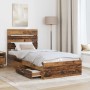 Estructura de cama con cajón Madera vieja 100 x 200 cm en Conjuntos de muebles | Comprar online en Foro24
